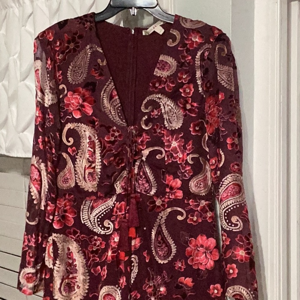 Floral Paisley Print Jumpsuit - Picture 2 of 3